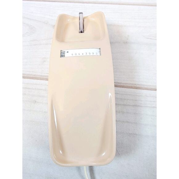 Vintage Pink Beige Trendline Trimline Rotary Dial Wall Phone Telephone TELW - Picture 3 of 16